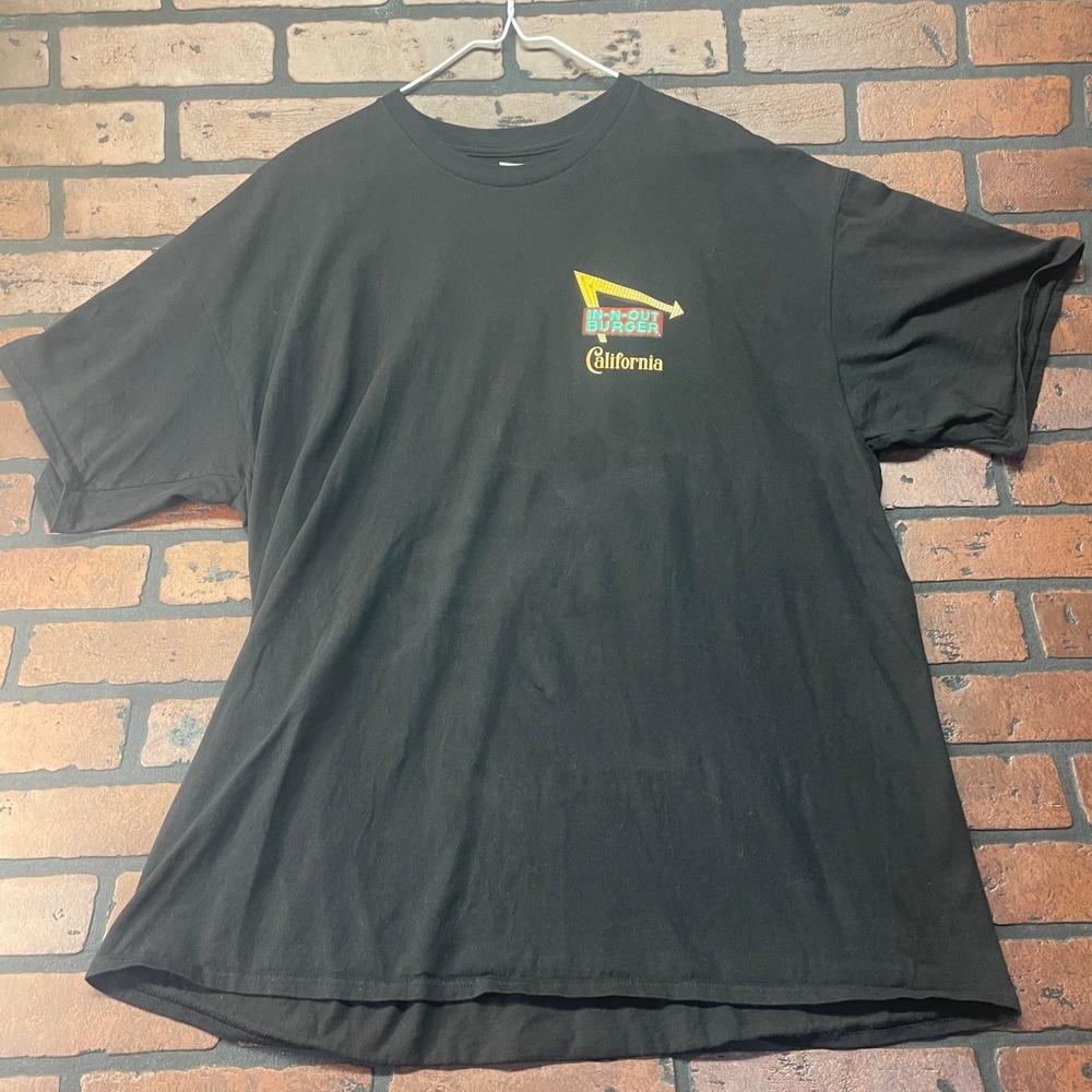 In-N-Out Burger Black Graphic T-Shirt California Retro 60s Cars Sunset Tee 2020